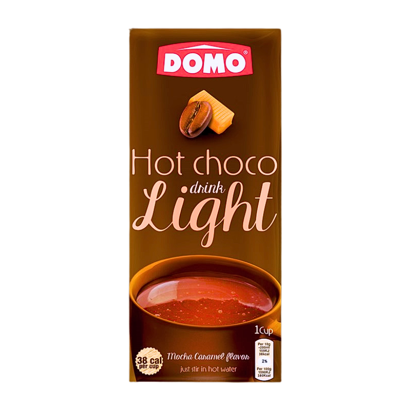 Domo Hot Chocolate Mocha Caramel Pack - دومو هوت شوكلت لايت موكا كراميل ظرف