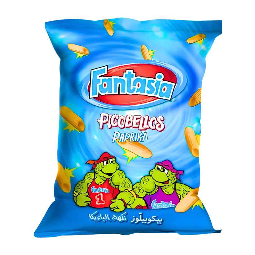 Fantasia Picobellos (Ninja Turtles)Paprika 55g - فانتازيا بيكوبيلوز(سلاحف النينجا)نكهة البابريكا 55غ