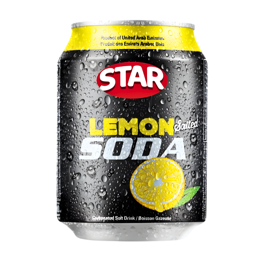 Star Lemon Salted Soda Carbonated Soft Drink 300ml - ستار صودا بالليمون المملح مشروب غازي 300 مل
