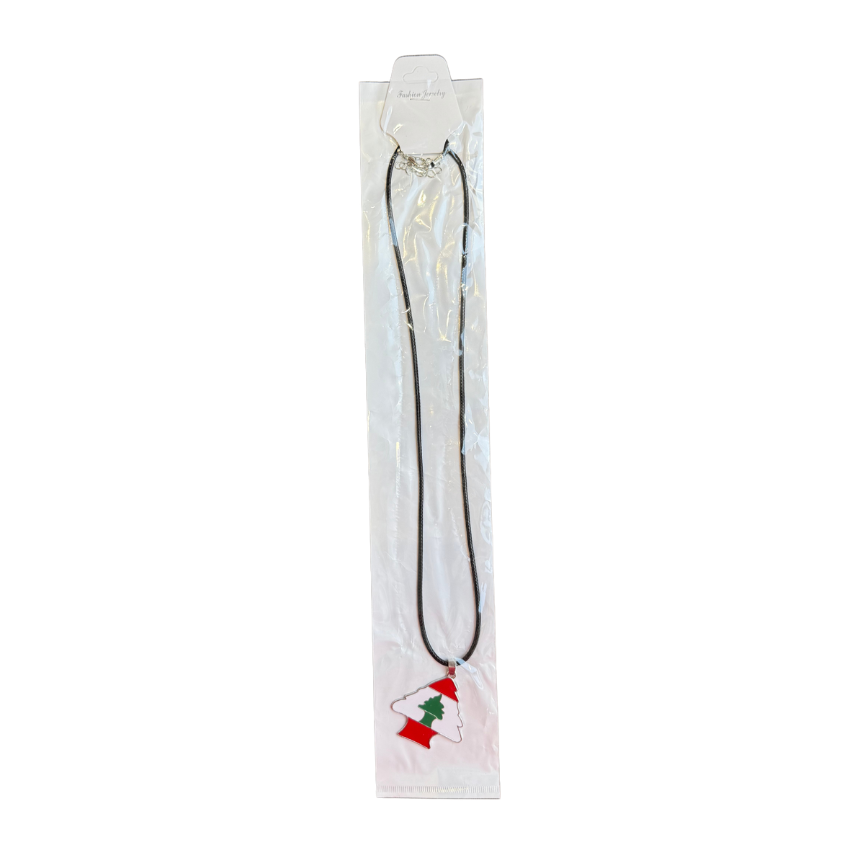 Lebanon Tree Pendant Necklace - قلادة بشكل شجرة الأرز – علم لبنان