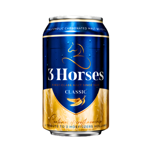 3 Horses Classic Malt Beverage 330ml - ٣ هورسز مشروب المالت الكلاسيكي ٣٣٠ مل