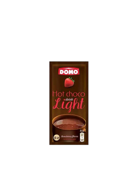 Domo hot chocolate light strawberry pack دومو هوت شوكلت لايت فراولة