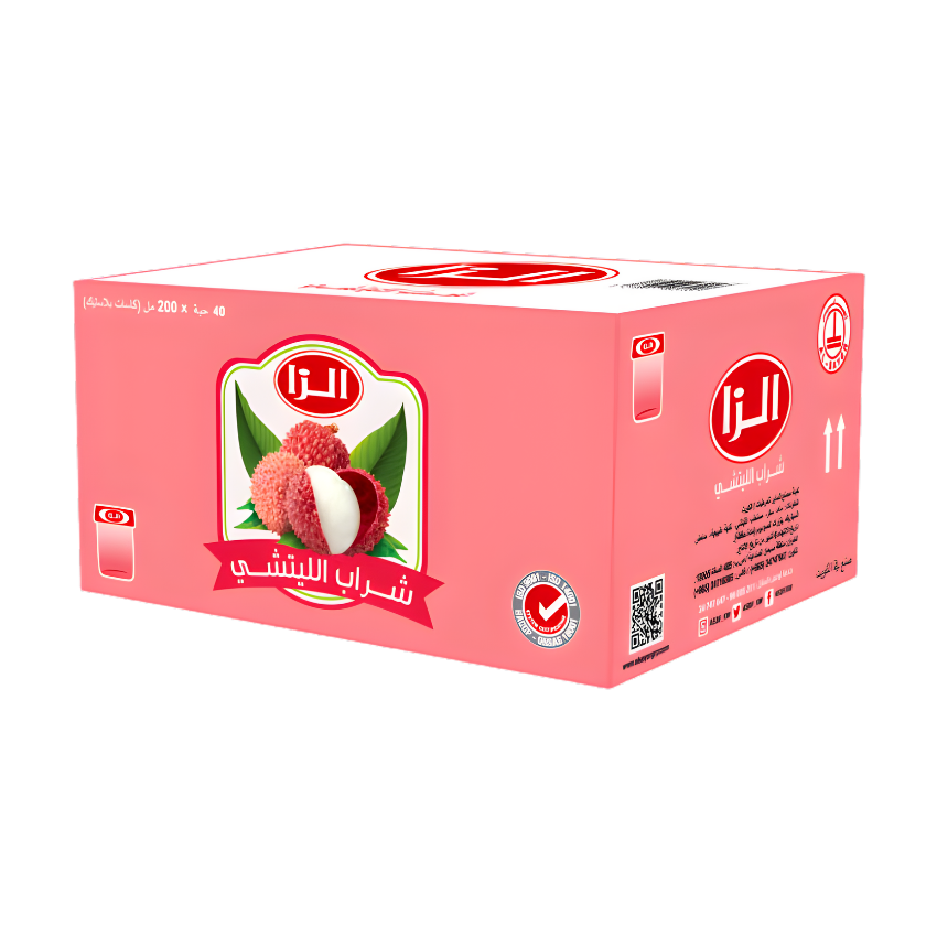 Alza Lychee Drink Cup 200ml - ألزا مشروب الليتشي كوب ٢٠٠ مل