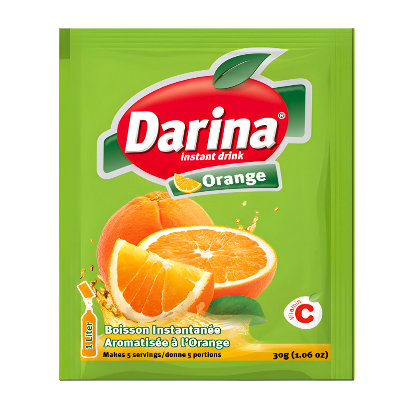 DARINA ORANGE INSTANT DRINK 25G دارينا عصير برتقال سريع التحضير