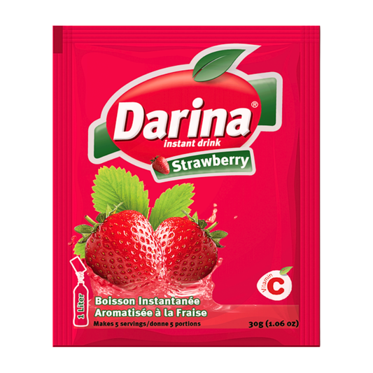 DARINA STRAWBERRY INSTANT DRINK 25G دارينا عصير فراولة سريع التحضير