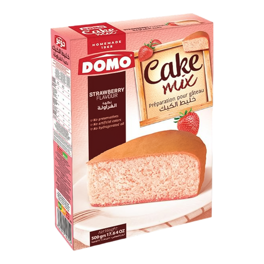 Domo Cake Mix Strawberry Flavor - 500g