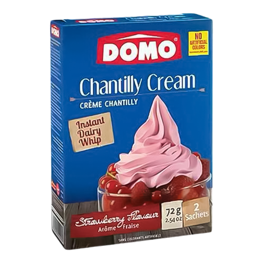 Domo Chantilly Cream Strawberry Flavor  72g - 2 Sachets