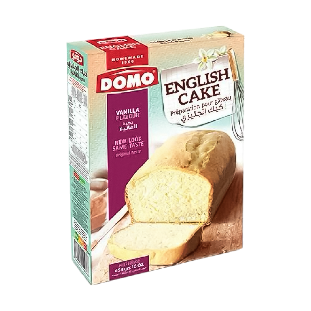 Domo English Cake Vanilla Flavor - 454g