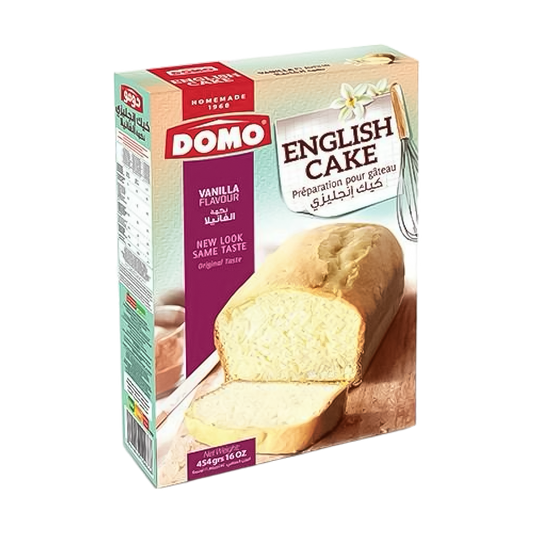 Domo English Cake Vanilla Flavor - 454g