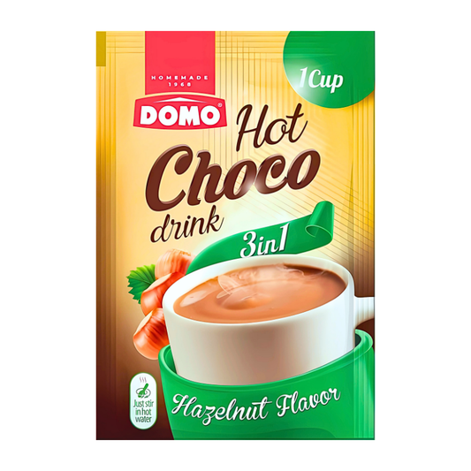 Domo Hot Chocolate 3in1 Hazelnut Pack -  دومو هوت شوكلت بالبندق 3ب1