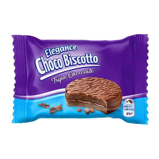 Elegance Choco Biscotto Triple Chocolate - 26g - إليغانس شوكو بسكوتو تريبل شوكليت