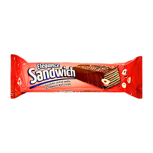 Elegance Sandwich Hazelnut Wafer -50g- اليغانس ساندويش ويفر بندق