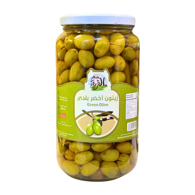 Lebanese Green Olives 1k - زيتون أخضر بلدي 1ك