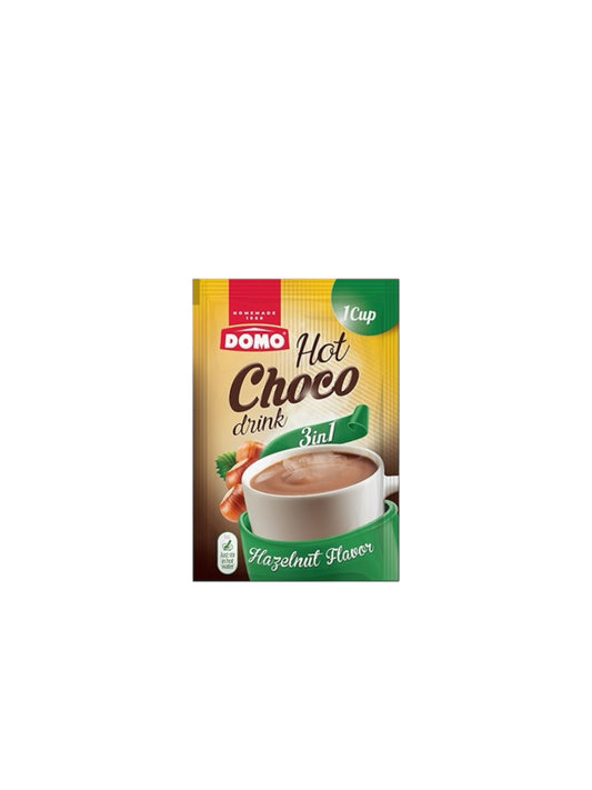 Domo hot chocolate 3in1 hazelnut pack دومو هوت شوكلت ٣في١