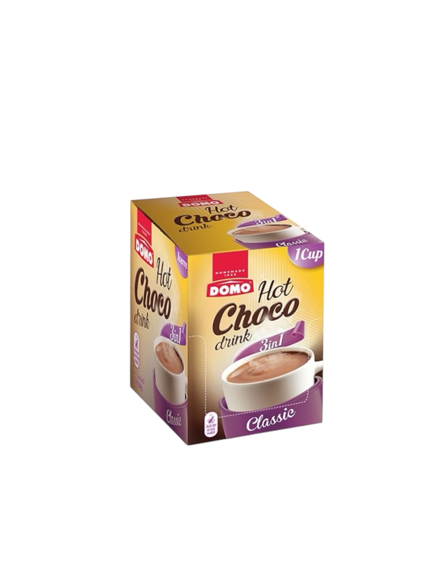 Domo hot chocolate classic box 12pcs دومو هوت شوكلت كلاسيك بوكس