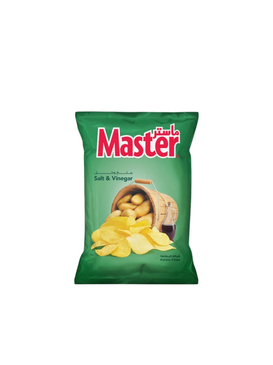 Master salt & vinegar chips 14g تشبس ماستر خل وملح صغير