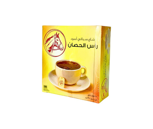 Horse head black tea شاي رأس الحصان١٠٠ ظرف