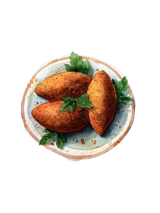 Frozen  meat kibbeh 500g (12pcs) (كبة بلحمة مفرزة ٥٠٠ جرام( ١٢ حبه