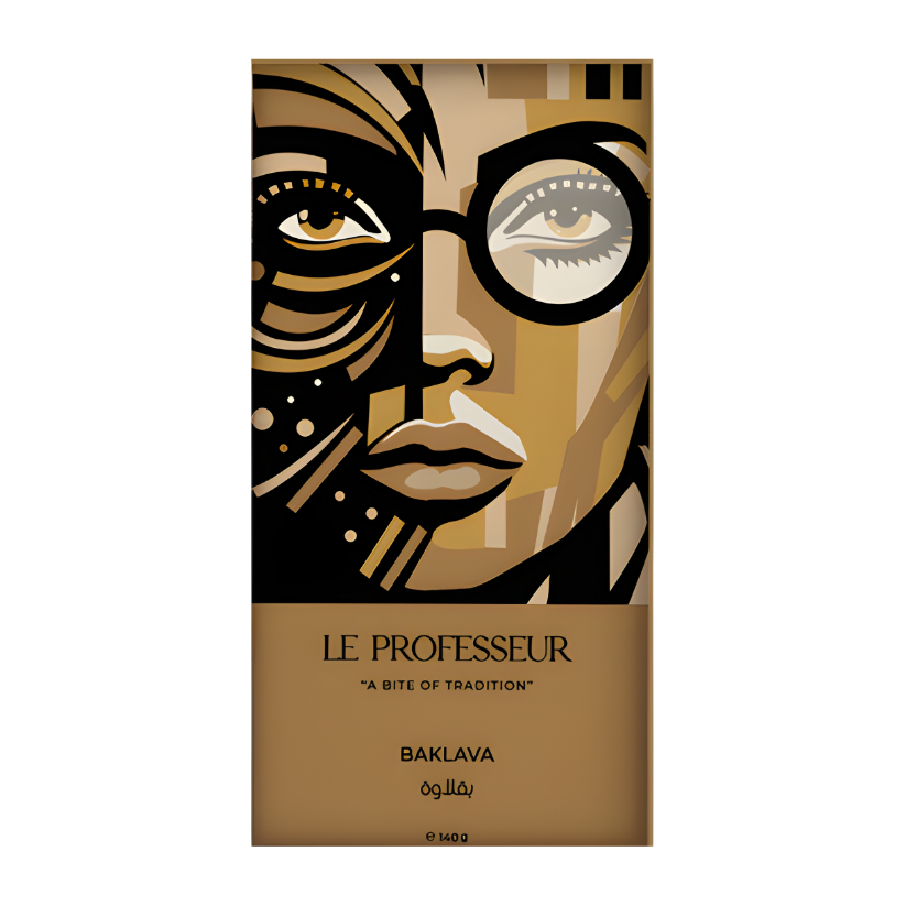 Le Professeur classic baklava chocolate bar 140 Gr