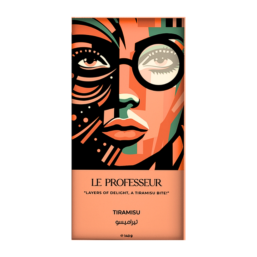 Le Professeur Tiramisu Chocolate Bar 140 Gr