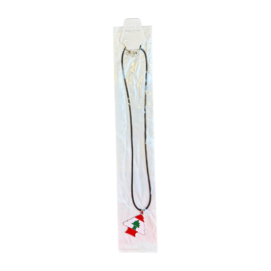 Lebanon Tree Pendant Necklace - قلادة بشكل شجرة الأرز – علم لبنان