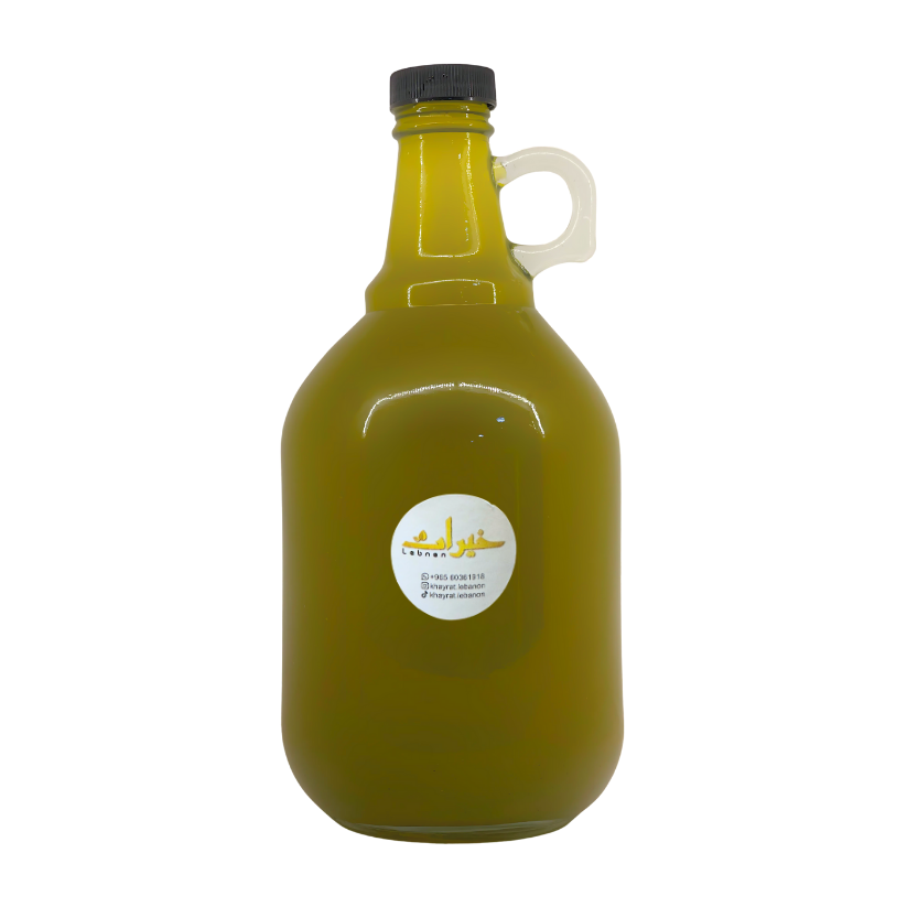 Extra Virgin Olive Oil First Cold Pressed Low Acidity 2L -  لتر ‎2 زيت زيتون بكر ممتاز عصرة أولى على البارد منخفض الحموضة