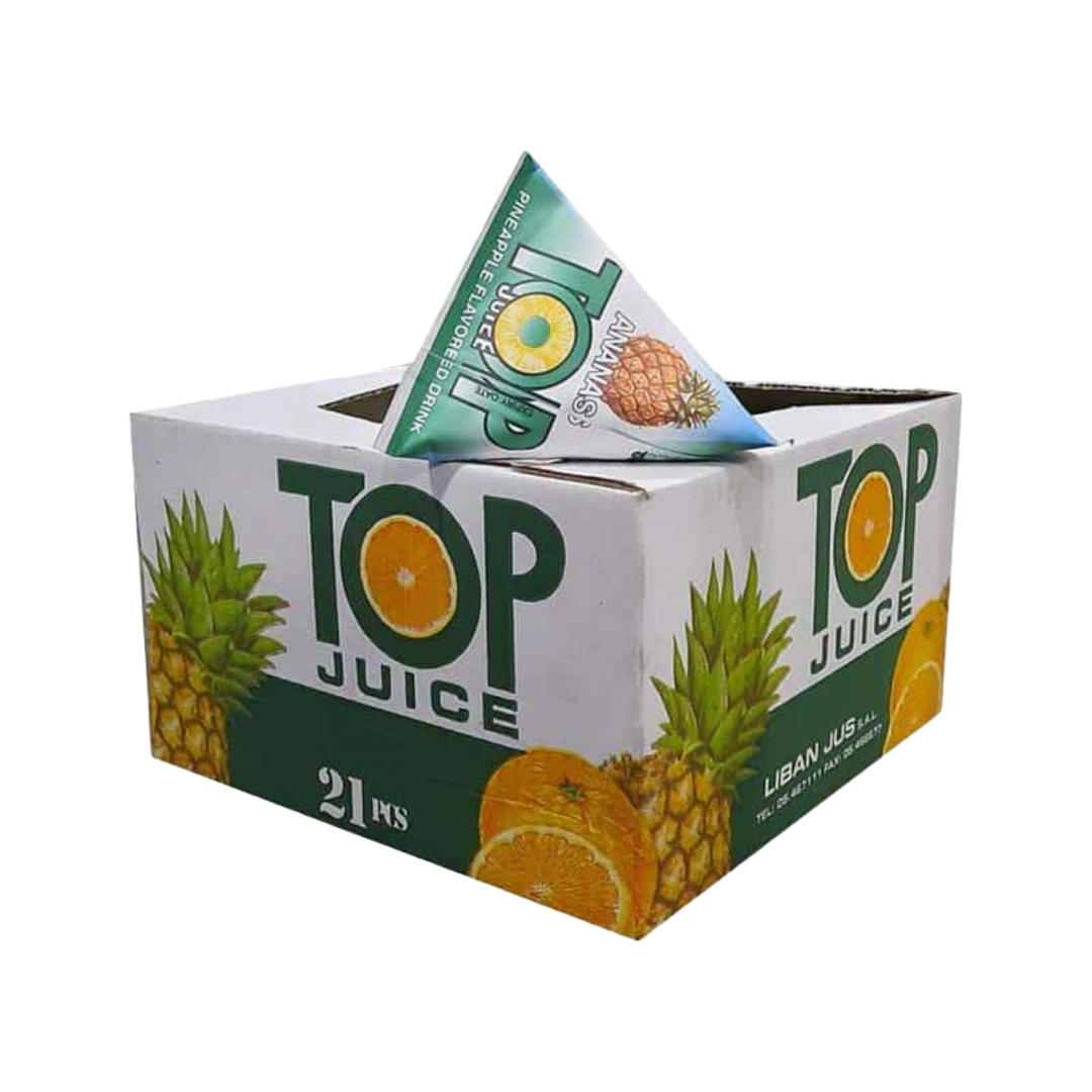 Top Jus Pineapple Juice Box - 21Pcs