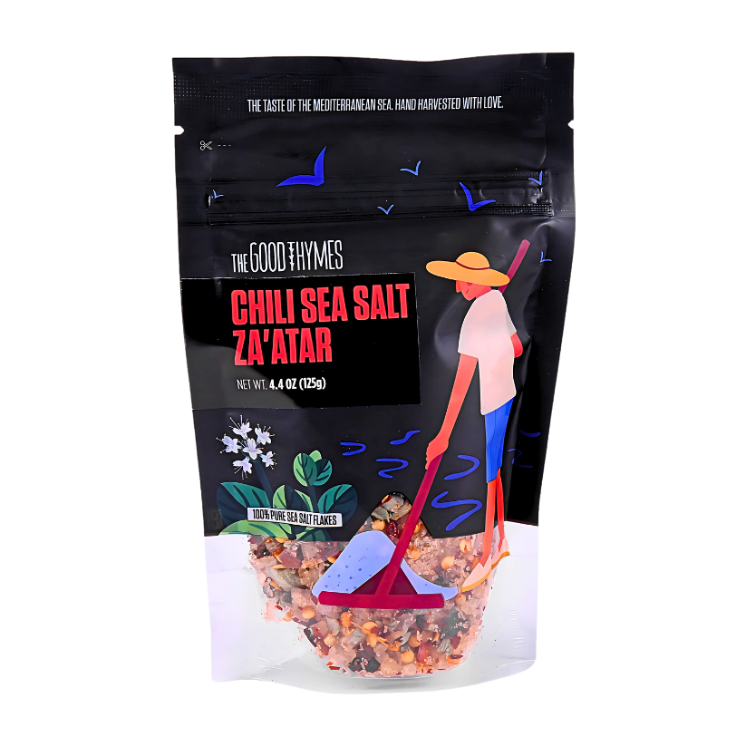 The Good Thymes Chili Sea Salt Za'atar - 125g- ذا غود ثايمز ملح بحري حر بالزعتر