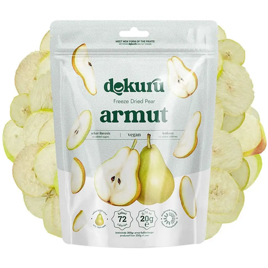 Dokuru freeze pears dried fruit كمثرى مجففه بالتبريد