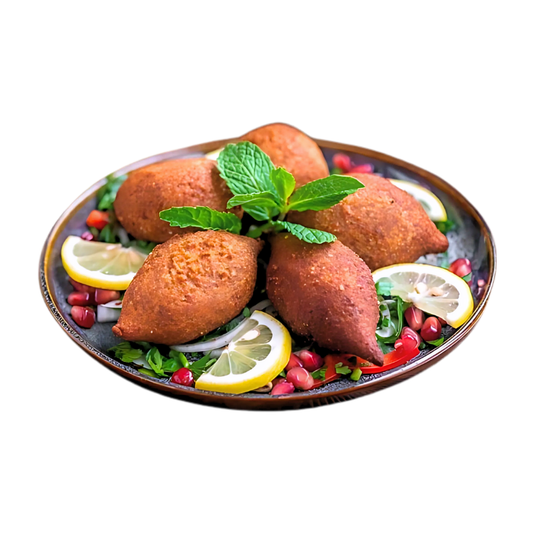 Frozen meat kibbeh 500g (12pcs) - (كبة بلحمة مفرزة ٥٠٠ جرام( ١٢ حبه