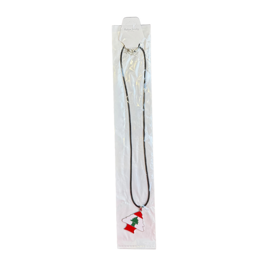Lebanon Tree Pendant Necklace - قلادة بشكل شجرة الأرز – علم لبنان