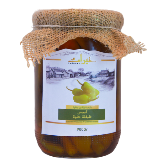 Khayrat Lebnen Sweet Pepper Pickled - خيرات لبنان كبيس فليفلة حلوة